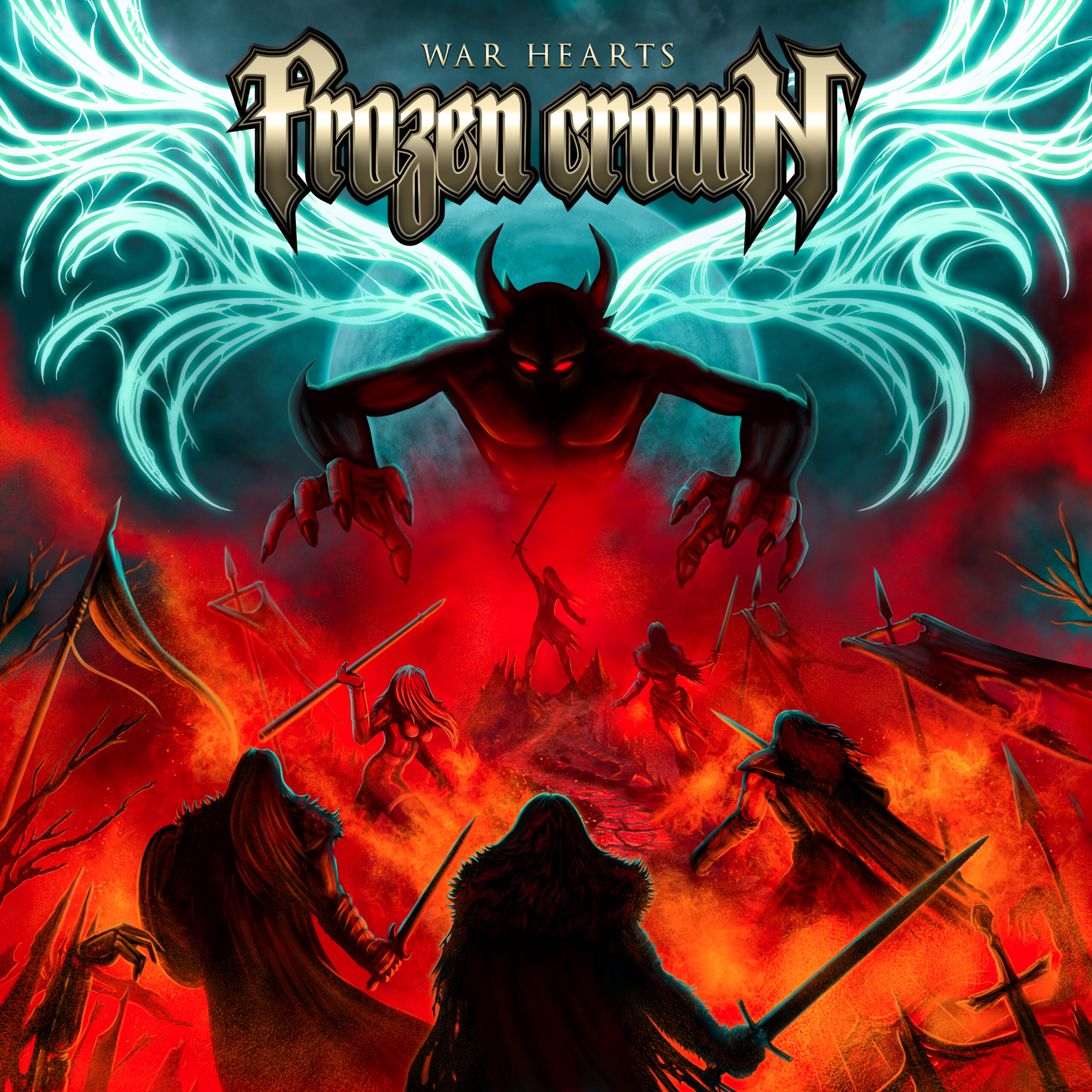 frozen crown steel and gold war hearts napalm records power metal promo PR SLH agency