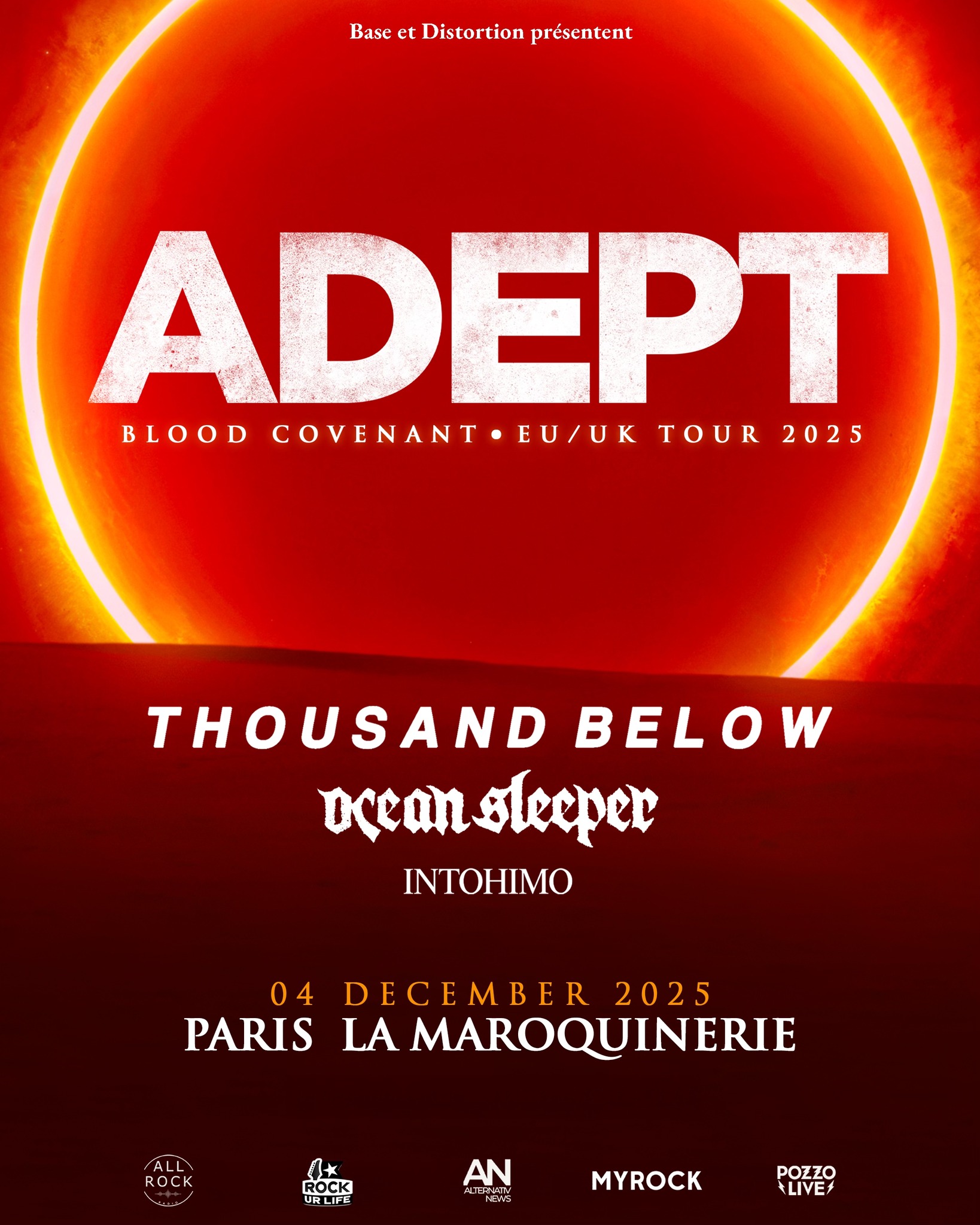 adept thousand below ocean sleeper intohimo la maroquinerie Paris metalcore napalm records blood covenant